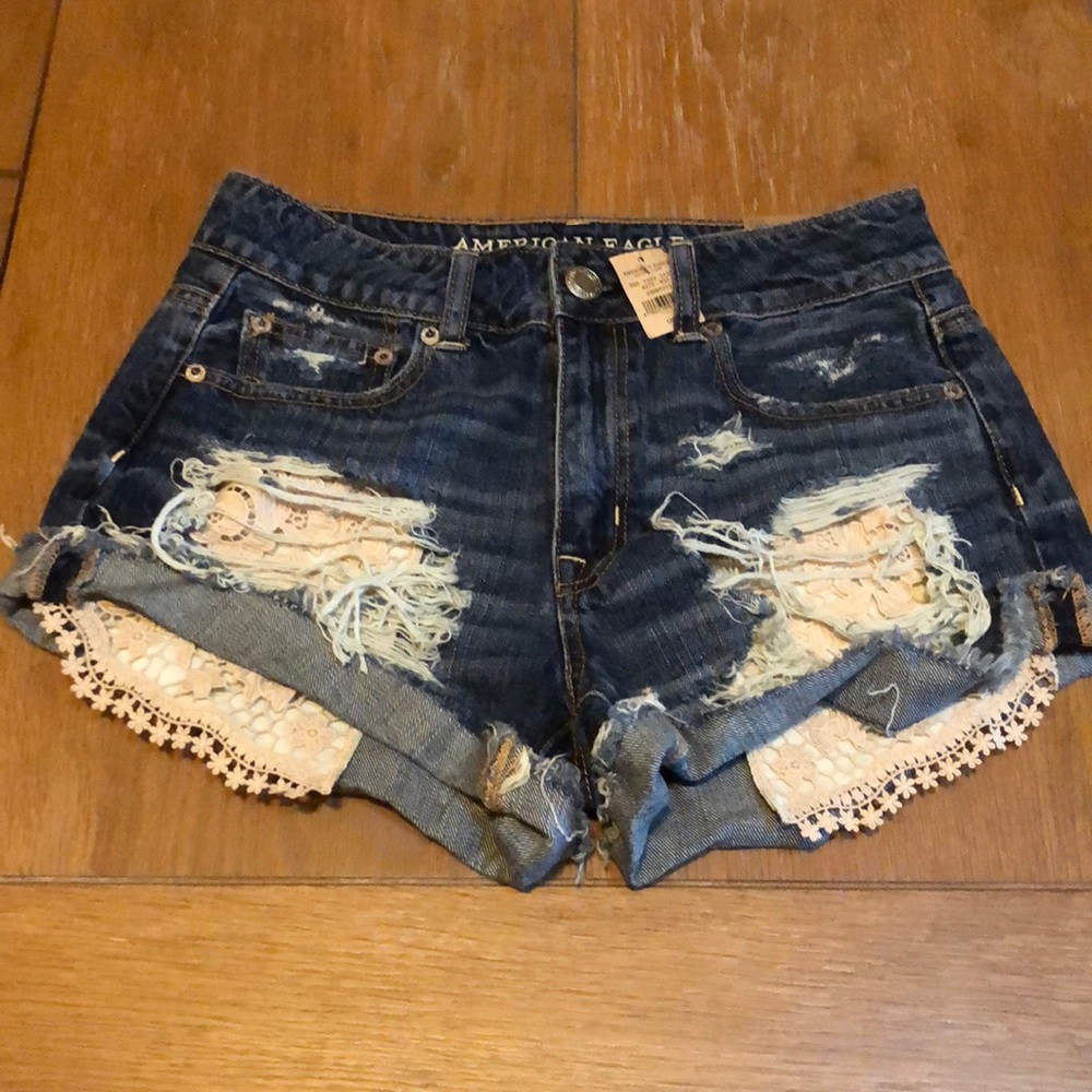 High Waisted Denim Shorts